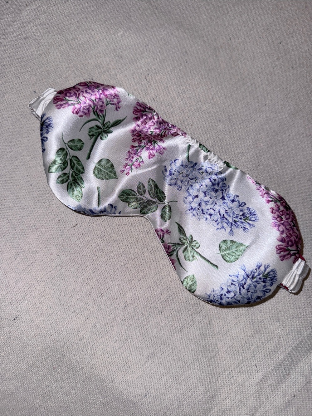 Miami Purple, Blue, and Green Floral Satin Sleep Mask